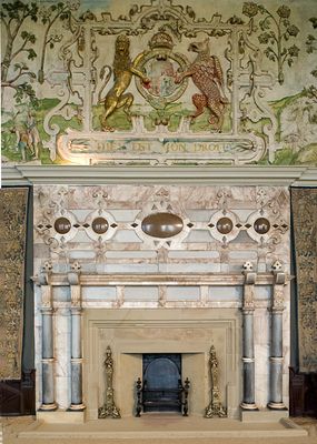 fire place Hardwick hall